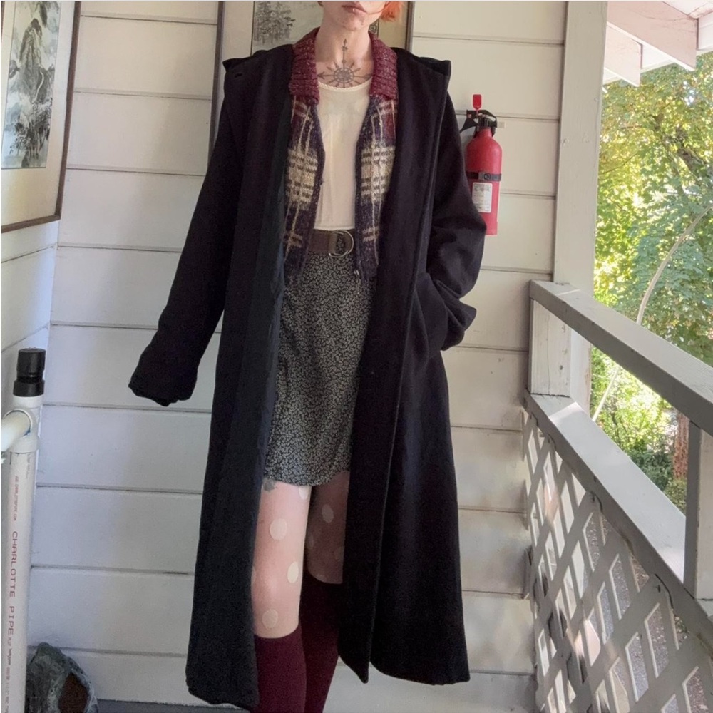 SOLD Jacqueline Ferrar Elegant Black Coat